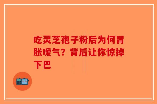吃灵芝孢子粉后为何胃胀嗳气？背后让你惊掉下巴