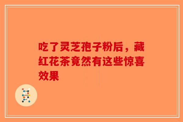吃了灵芝孢子粉后，藏红花茶竟然有这些惊喜效果