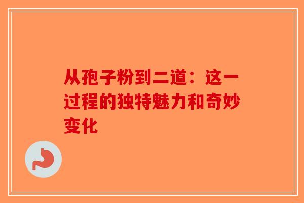 从孢子粉到二道：这一过程的独特魅力和奇妙变化