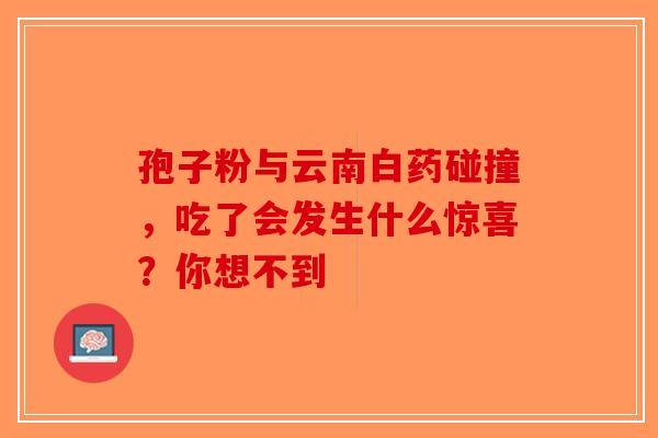 孢子粉与云南白药碰撞，吃了会发生什么惊喜？你想不到