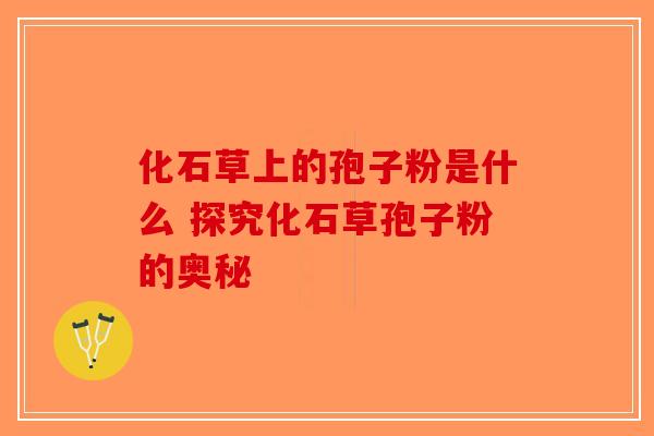 化石草上的孢子粉是什么 探究化石草孢子粉的奥秘